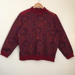 ⭐️SOLD⭐️ Vintage Knit Paisley Sweater